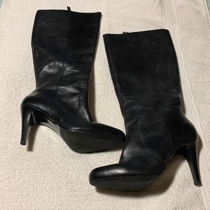 Talbots Leather Boots, Size 7W, Black